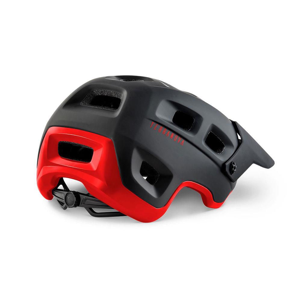 Casque All-Mountain MET Terranova Noir Rouge Mat Brillant 3/7