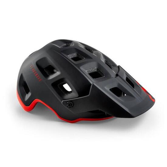 Casque All-Mountain MET Terranova Noir Rouge Mat Brillant