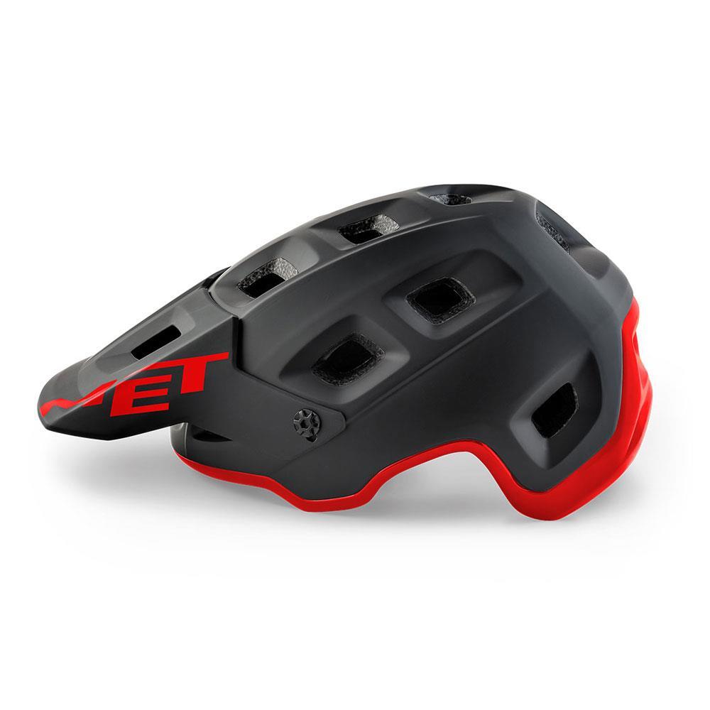 Casque All-Mountain MET Terranova Noir Rouge Mat Brillant 2/7