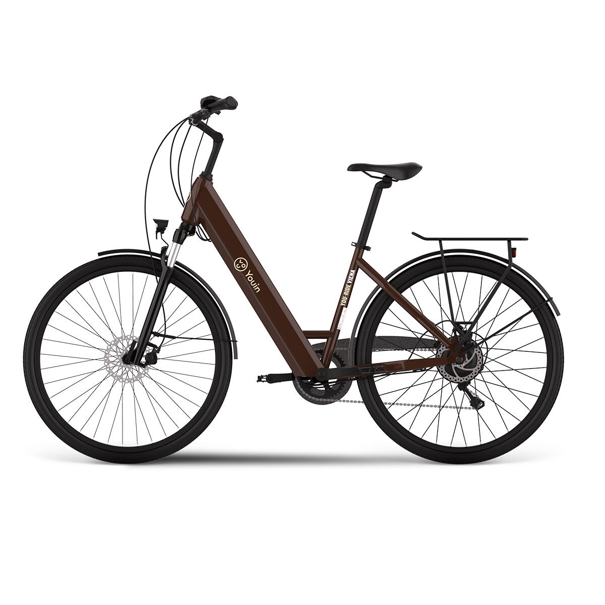 YOUIN Bicicleta Eléctrica YOUIN Viena Urbana y Paseo, rueda 28, Autonom 80 km, Shimano