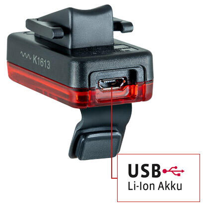 VDO Eco Light Red Rl plus USB Batter 5/6