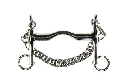 Mors de bride pour cheval HKM chaîne 5 cm