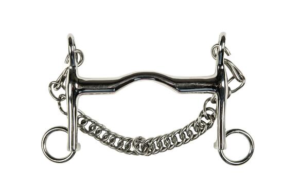 Mors de bride pour cheval HKM chaîne 5 cm