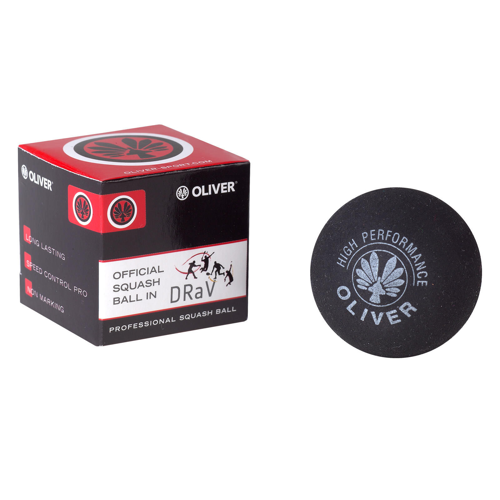 OLIVER Squash bal OLIVER - zwart-blauw