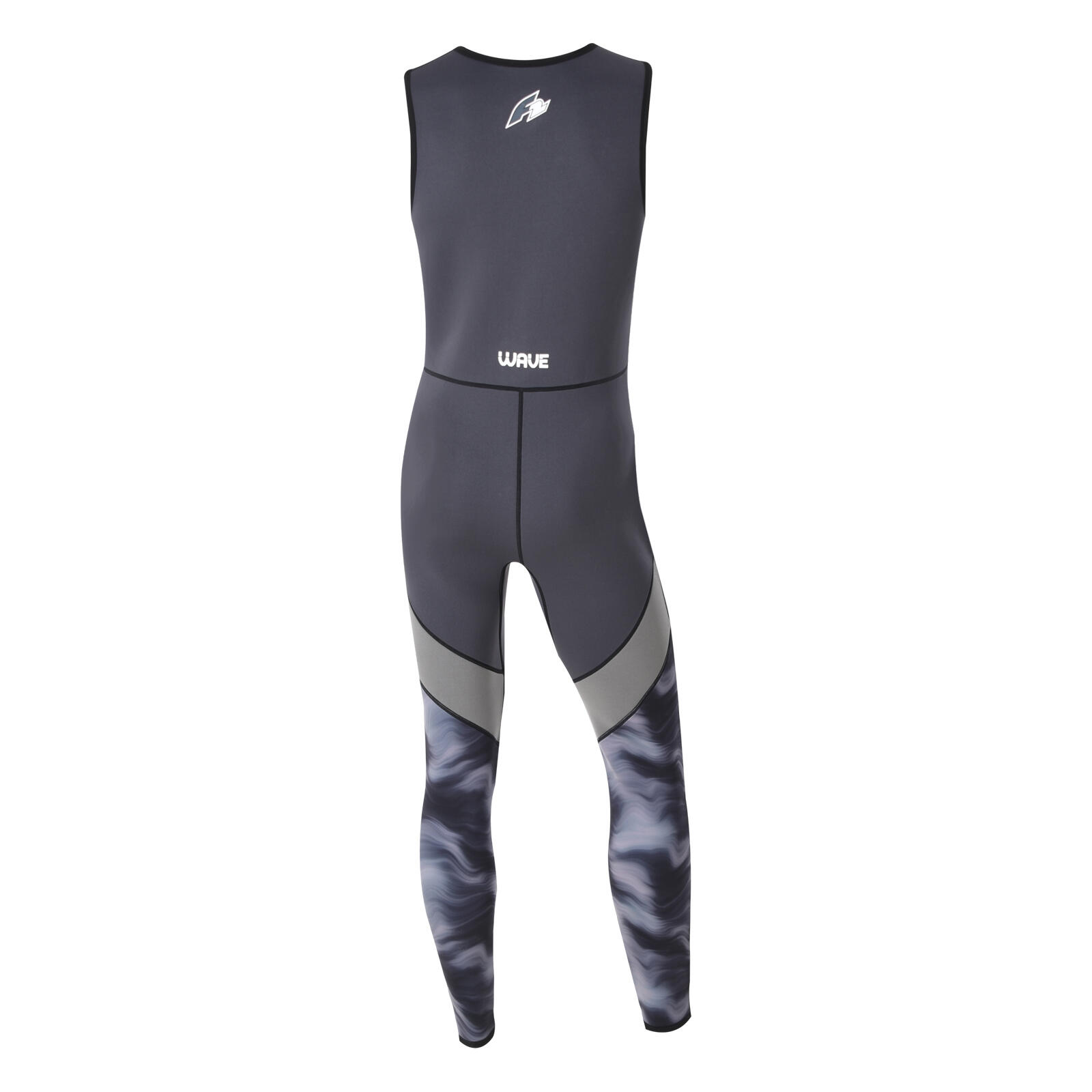 F2 Herren Neopren Anzug Wave Longjohn 2,5 mm M Anthrazit 2/2