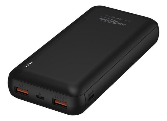 Ansmann Powerbank PB320PD 20000 mAh, USB-C PD i 2x USB-A QC3.0
