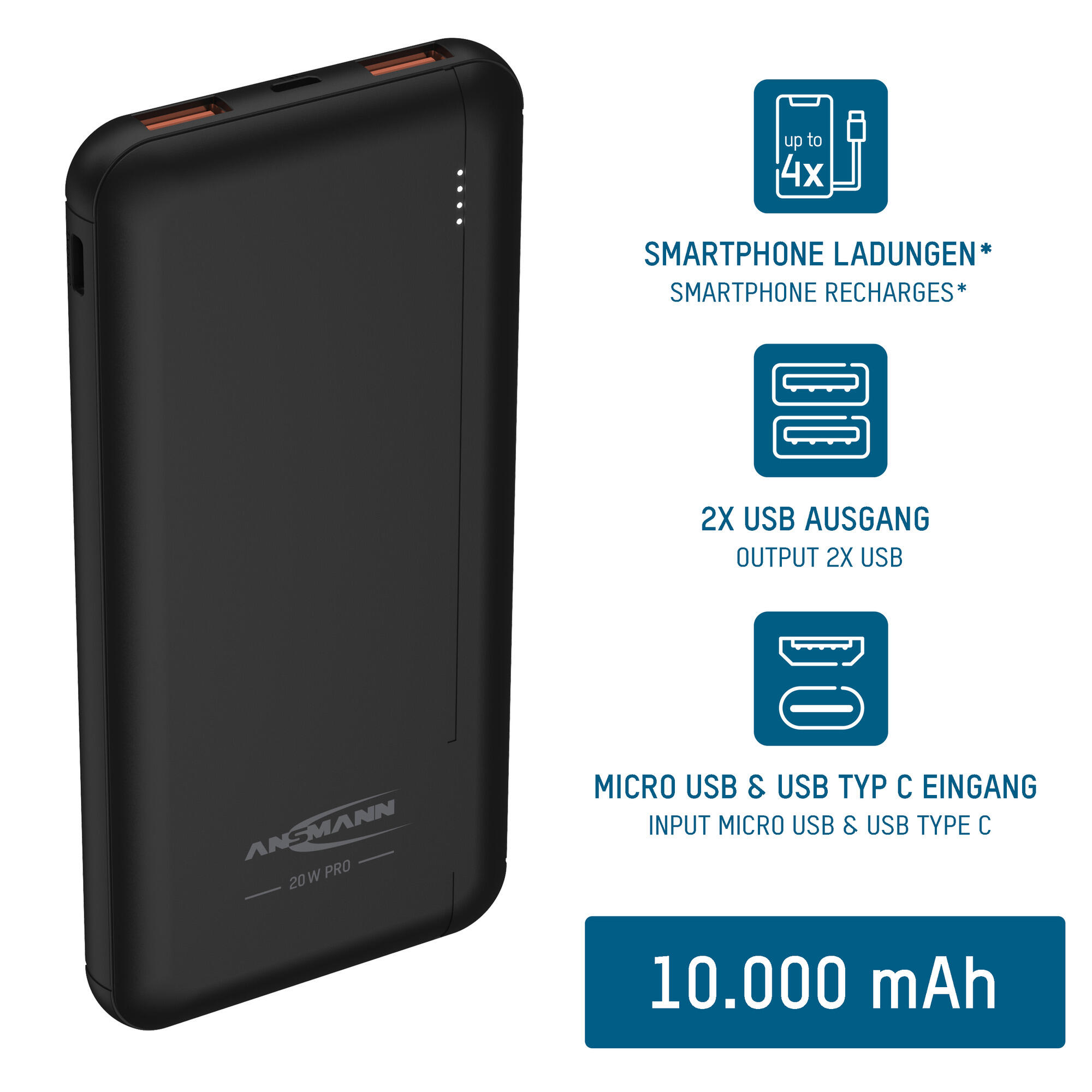 Powerbank 10000 mAh PB320PD 2/7