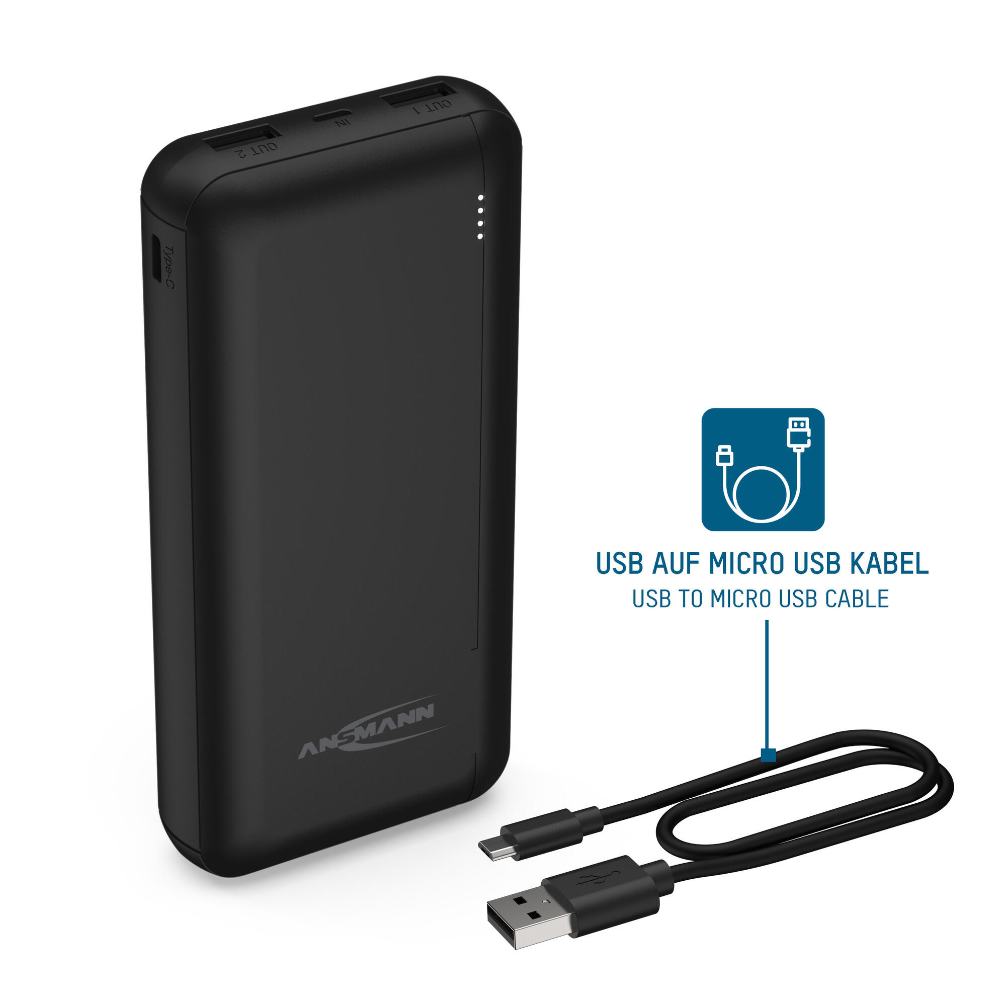 Ansmann Powerbank PB212 20.000 mAh 4/7