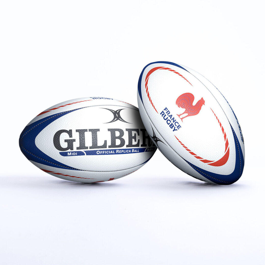 Balón de rugby Midi FFR Gilbert Francia Rugby 2/4