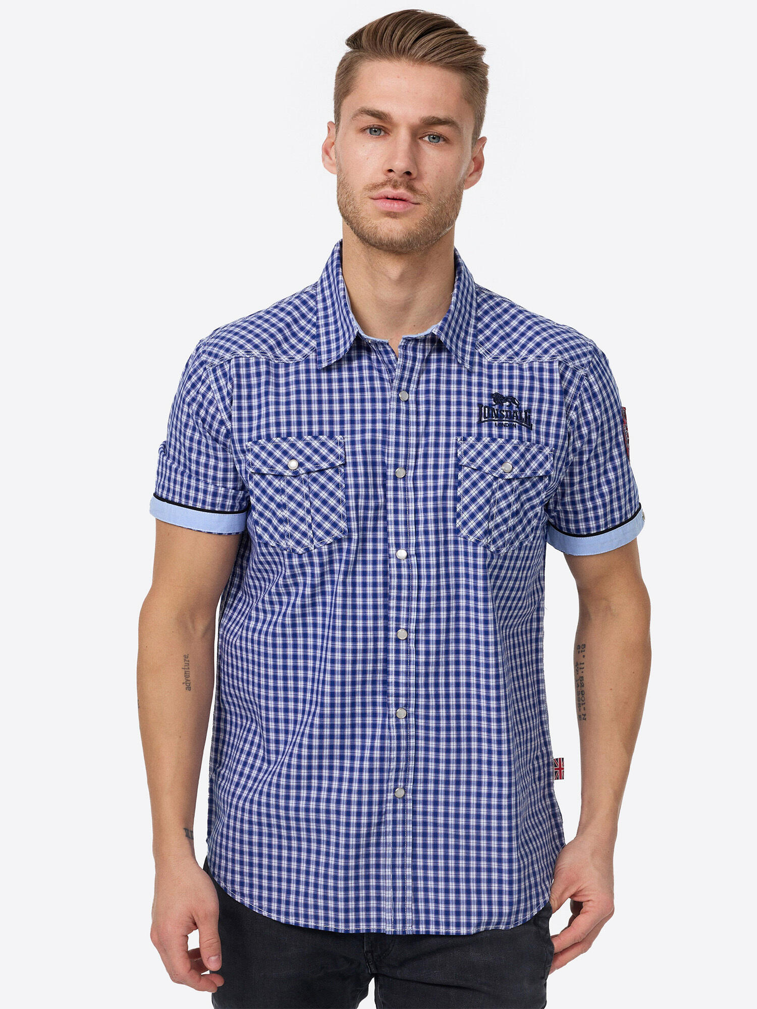 Marineblauw / Wit