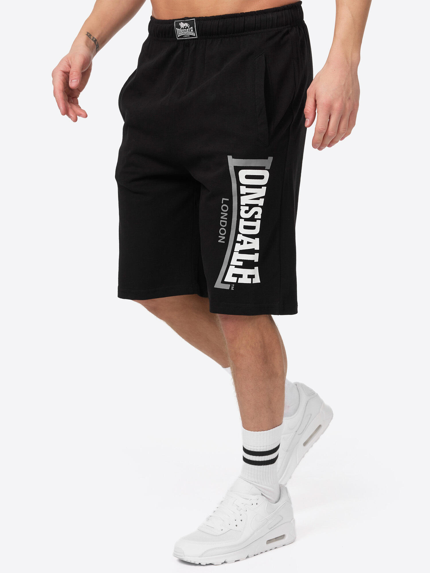 LONSDALE Bermudes et shorts pour homme Lonsdale Logo jam Noir