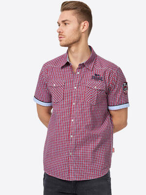 Lonsdale herenoverhemd korte mouw slim fit berny