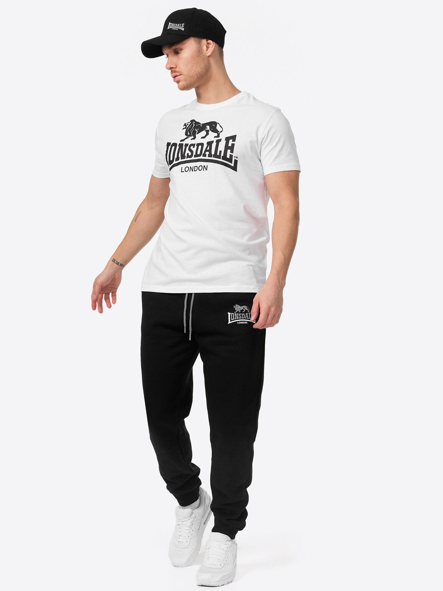LONSDALE Heren joggingbroek regular fit TWO TONES 3/5