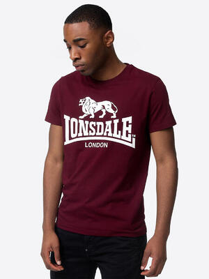 Lonsdale heren-t-shirt. regular fit dubbelpak kelso