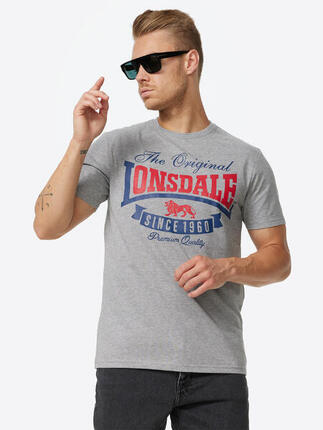 LONSDALE Heren-T-shirt, regular fit dubbelpak GEARACH