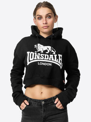 Lonsdale dames sweatshirt met korte capuchon roxeth