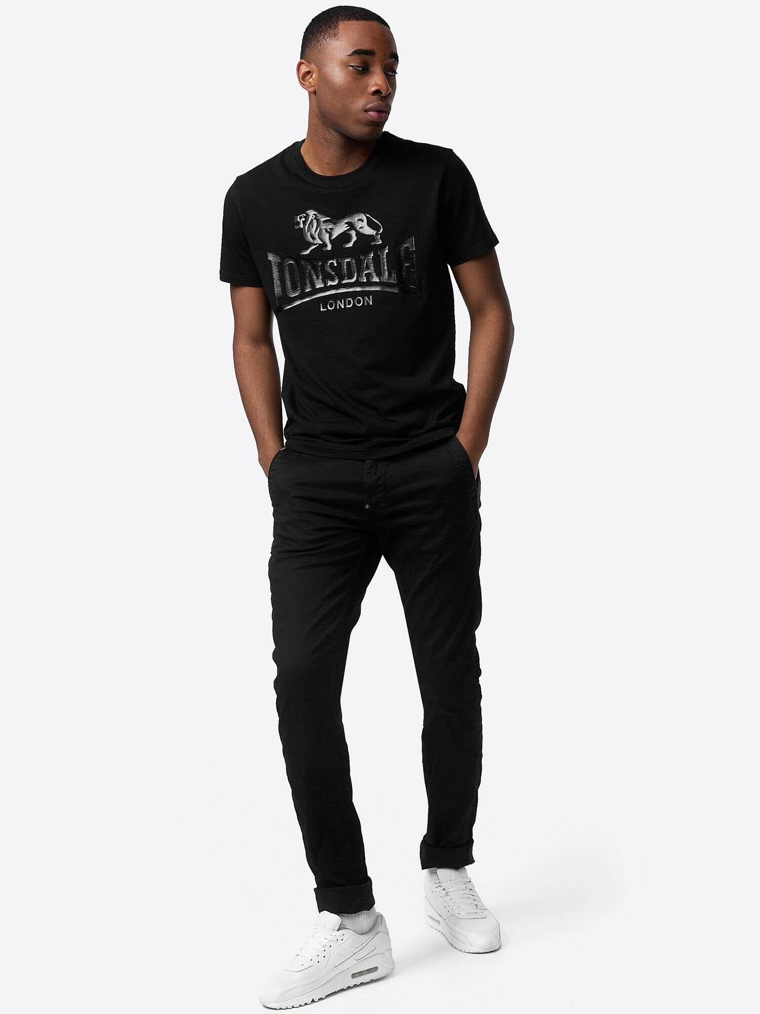 LONSDALE Heren-T-shirt, regular fit dubbelpak KELSO 3/6