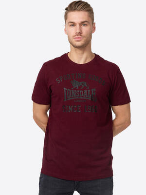 Lonsdale heren-t-shirt. regular fit dubbelpak torbay