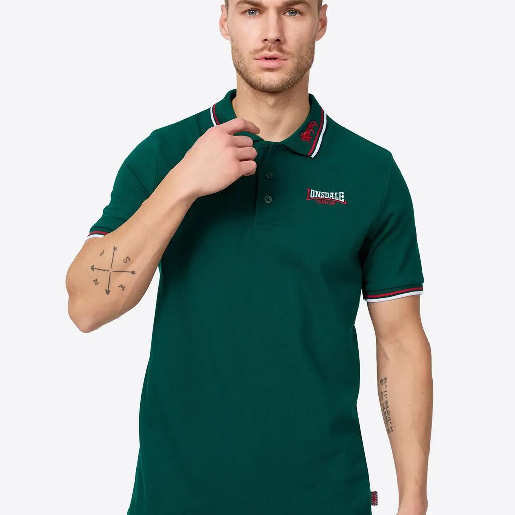 Polo pour homme Lonsdale lion blanc