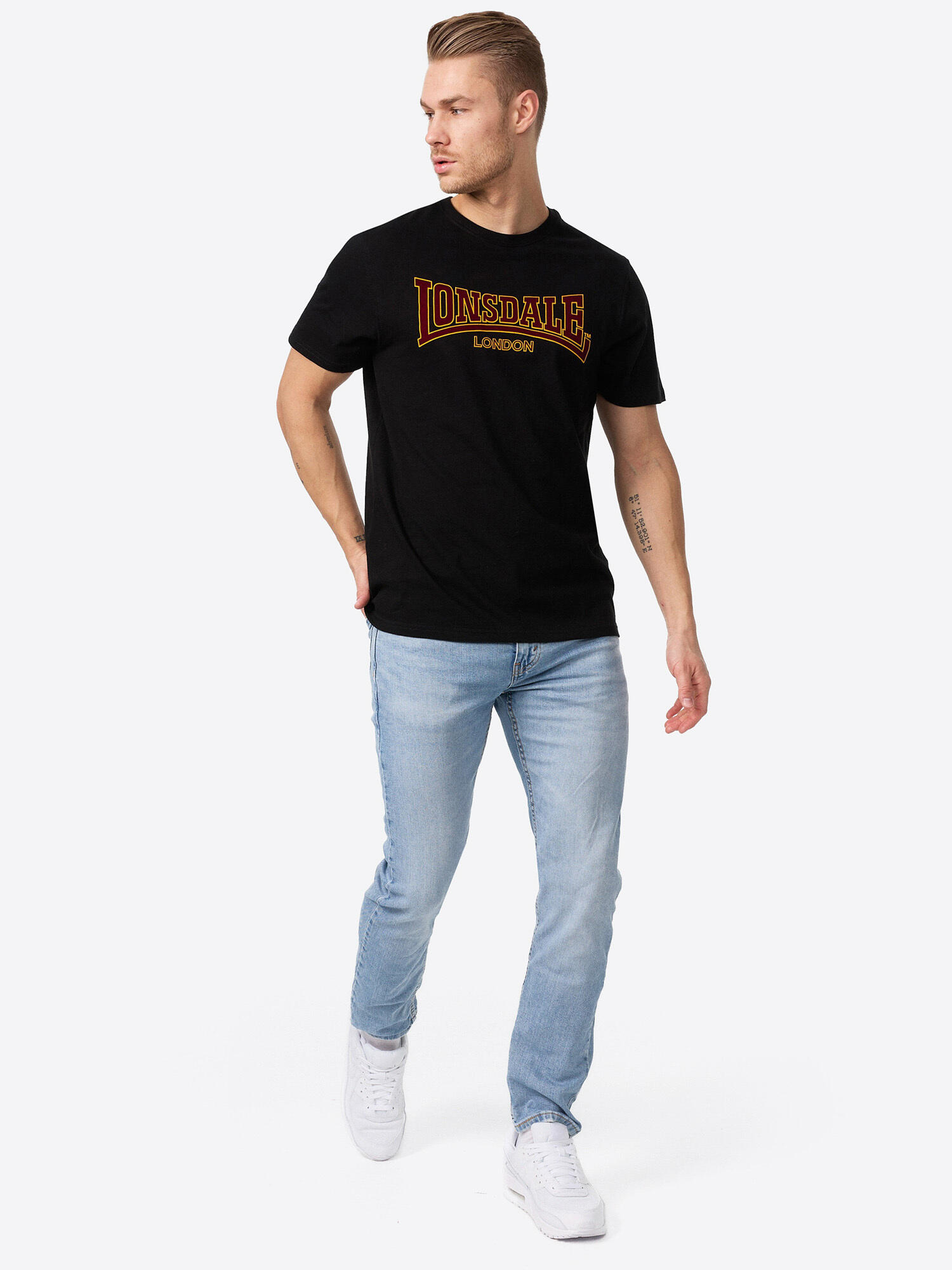 LONSDALE Heren-T-shirt slim fit CLASSIC 3/5