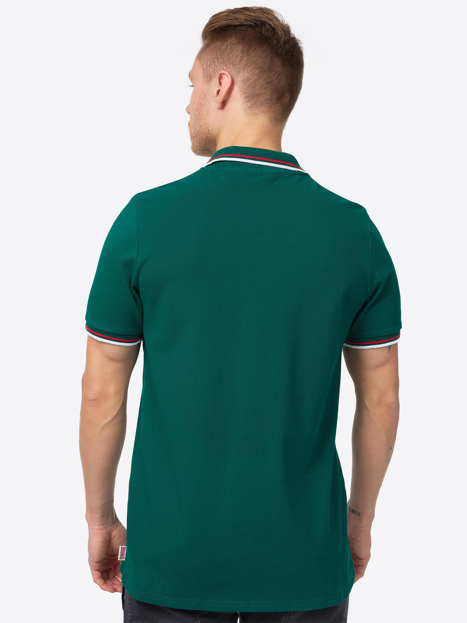 Polo per uomo Lonsdale lion bianco 4/5