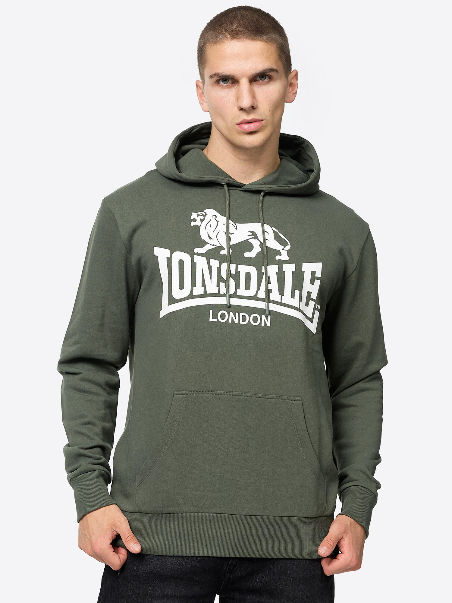 LONSDALE Pulls en polaire pour hommes de Lonsdale Sherborne Vert