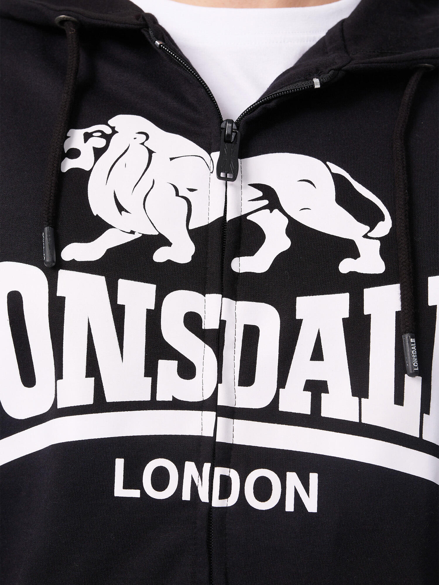 Felpa con cappuccio e zip Lonsdale Krafty 5/5
