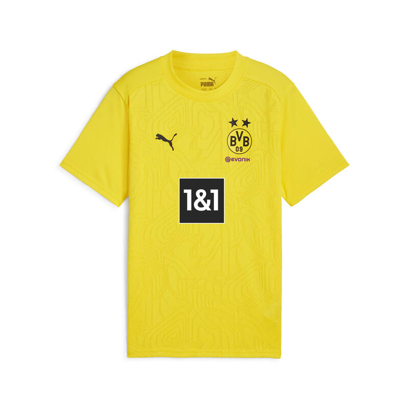 Borussia Dortmund trainingsshirt voor jongeren PUMA Faster Yellow Black