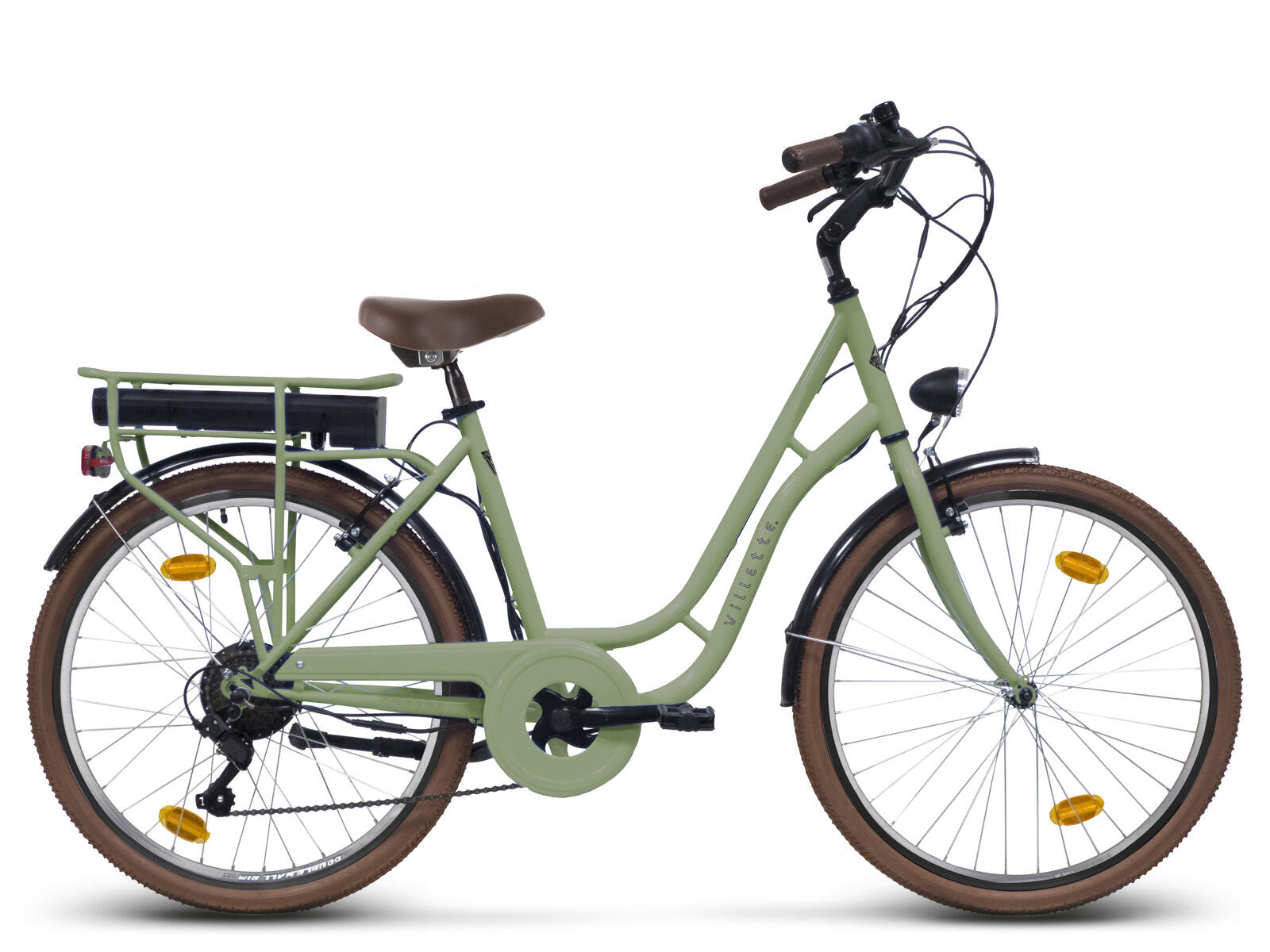 VILLETTE Villette Vintage retro elektrische fiets groen