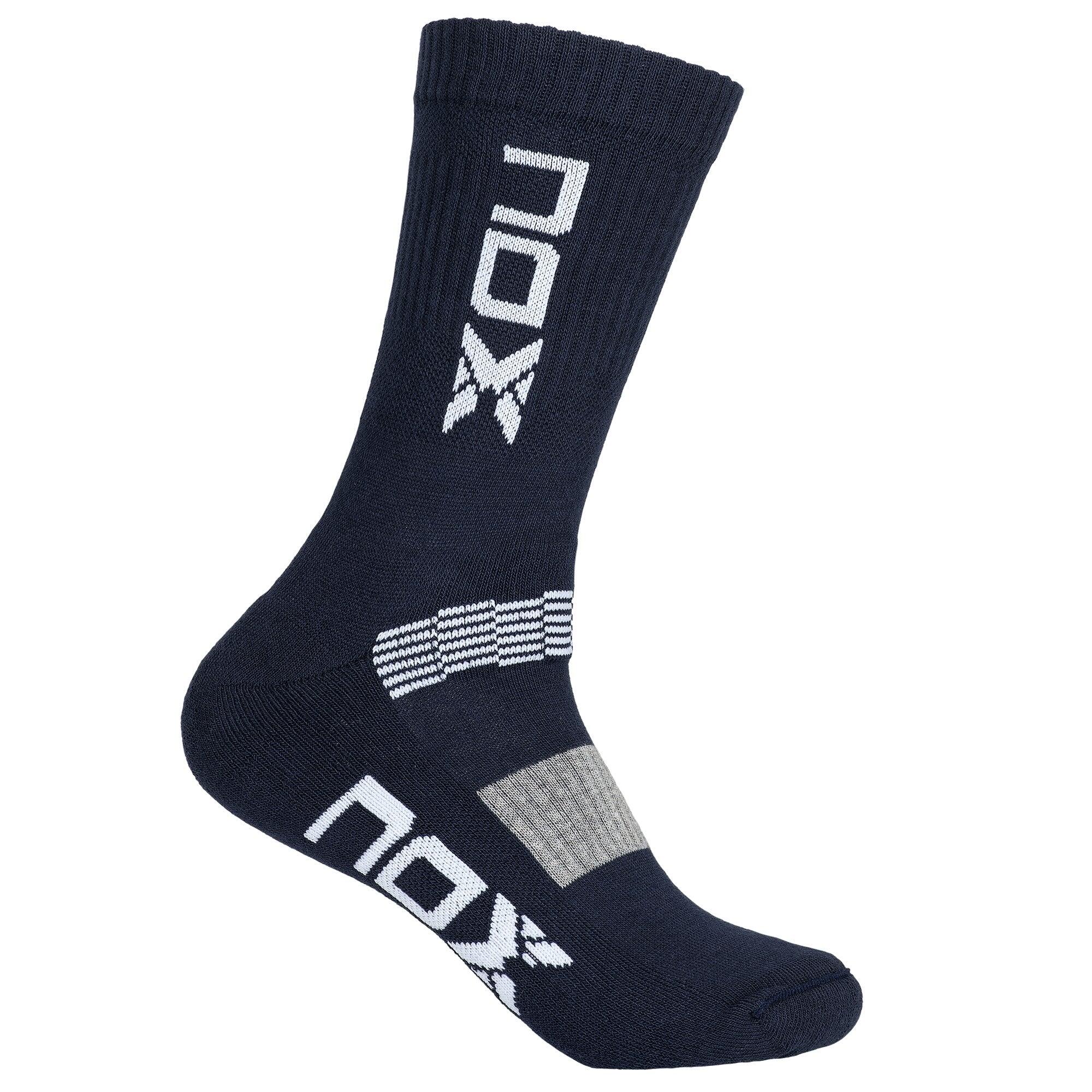NOX Pack meias técnicas HALF-COVER azul-marinho/branco