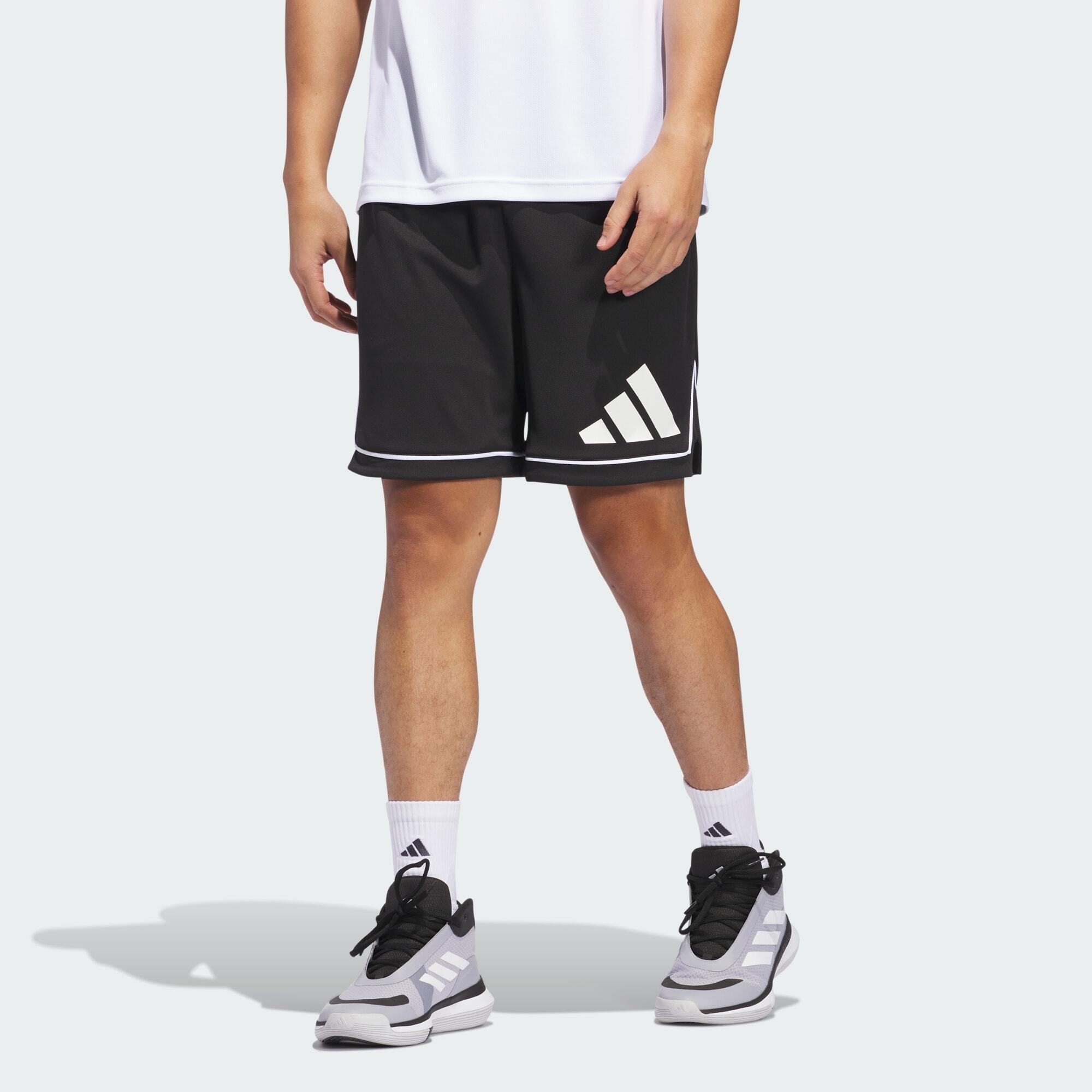 Adidas - Short Adidas Basketball Badge Of Sport - Short - Blanc|noir - Decathlon