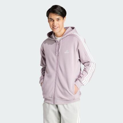 Veste à capuche entièrement zippée molleton 3 bandes Essentials