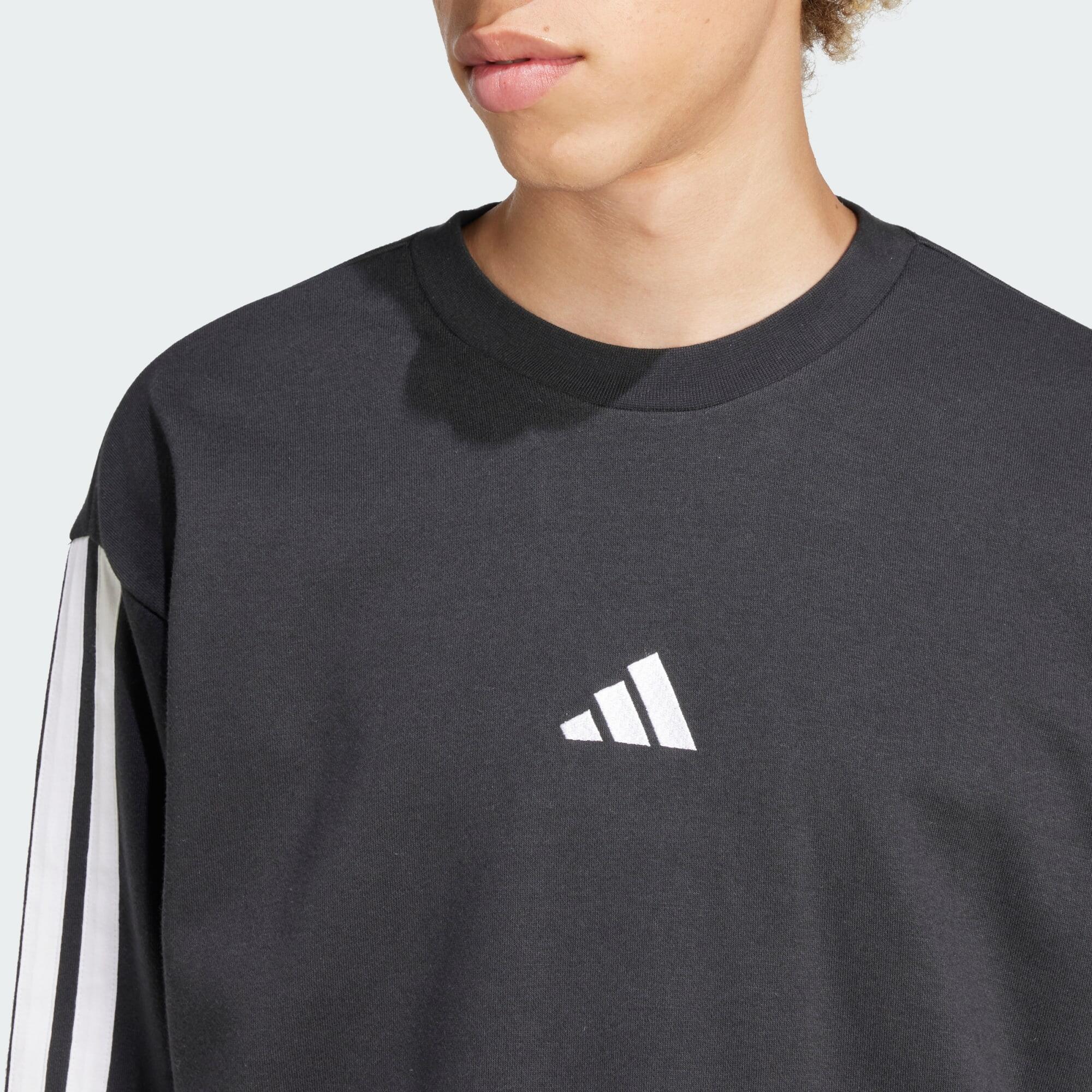 Essentials 3-Streifen French Terry Sweatshirt 5/7