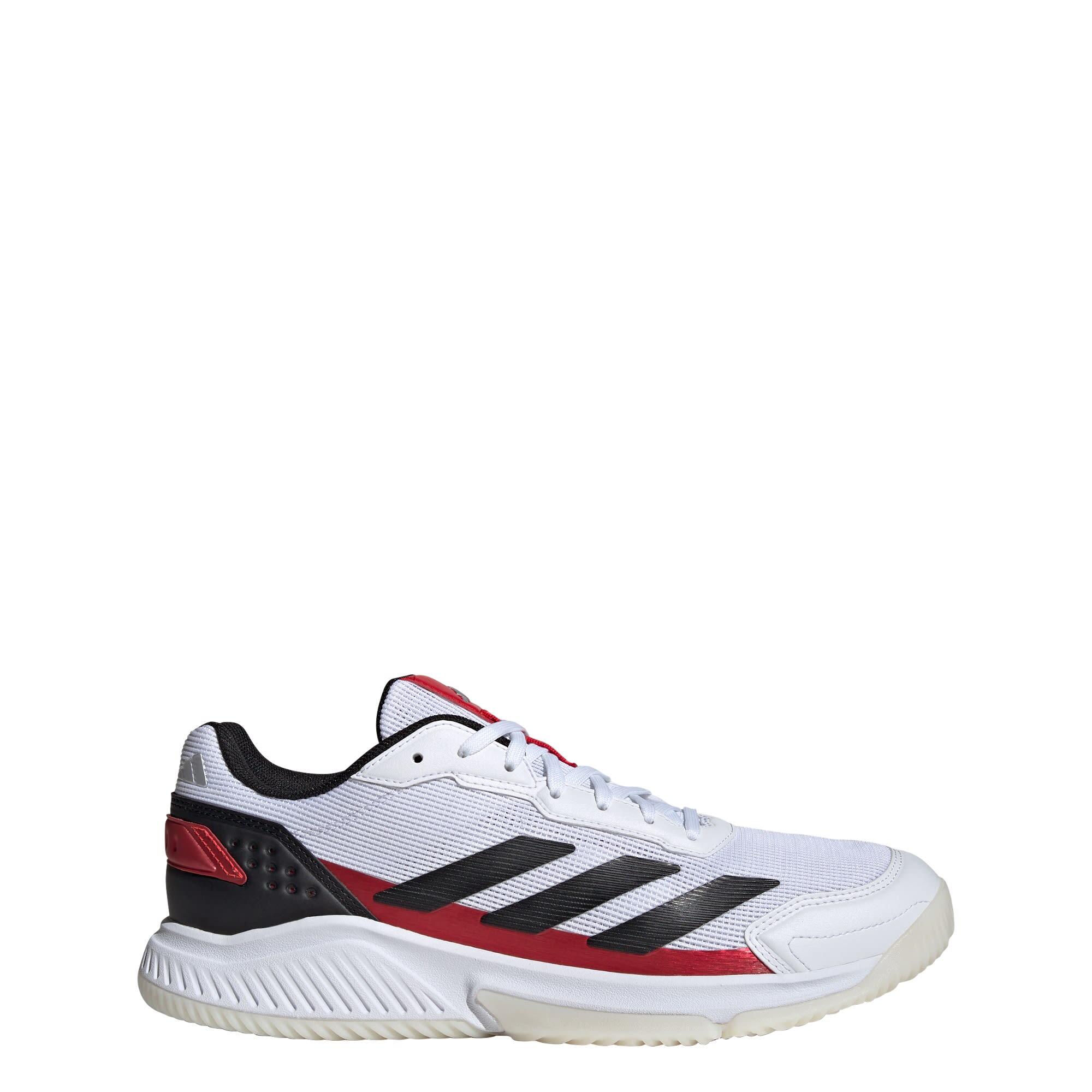 Adidas - Chaussure Courtquick Padel - Chaussures De Sport - Blanc|noir|rouge - 46 2/3 - Decathlon