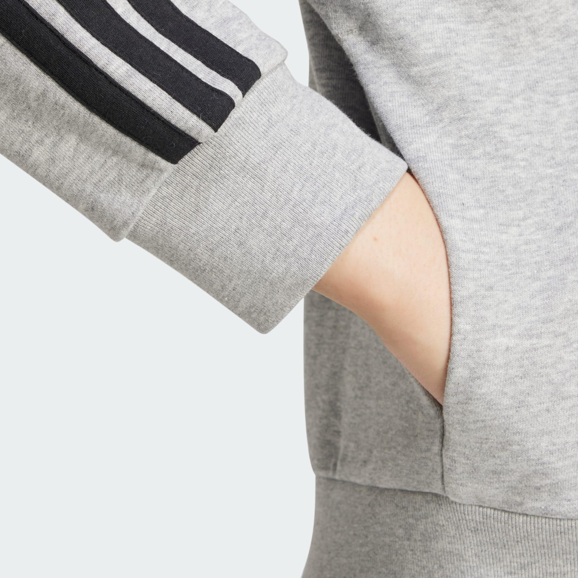 Veste à capuche entièrement zippée French terry 3 bandes Essentials 5/6