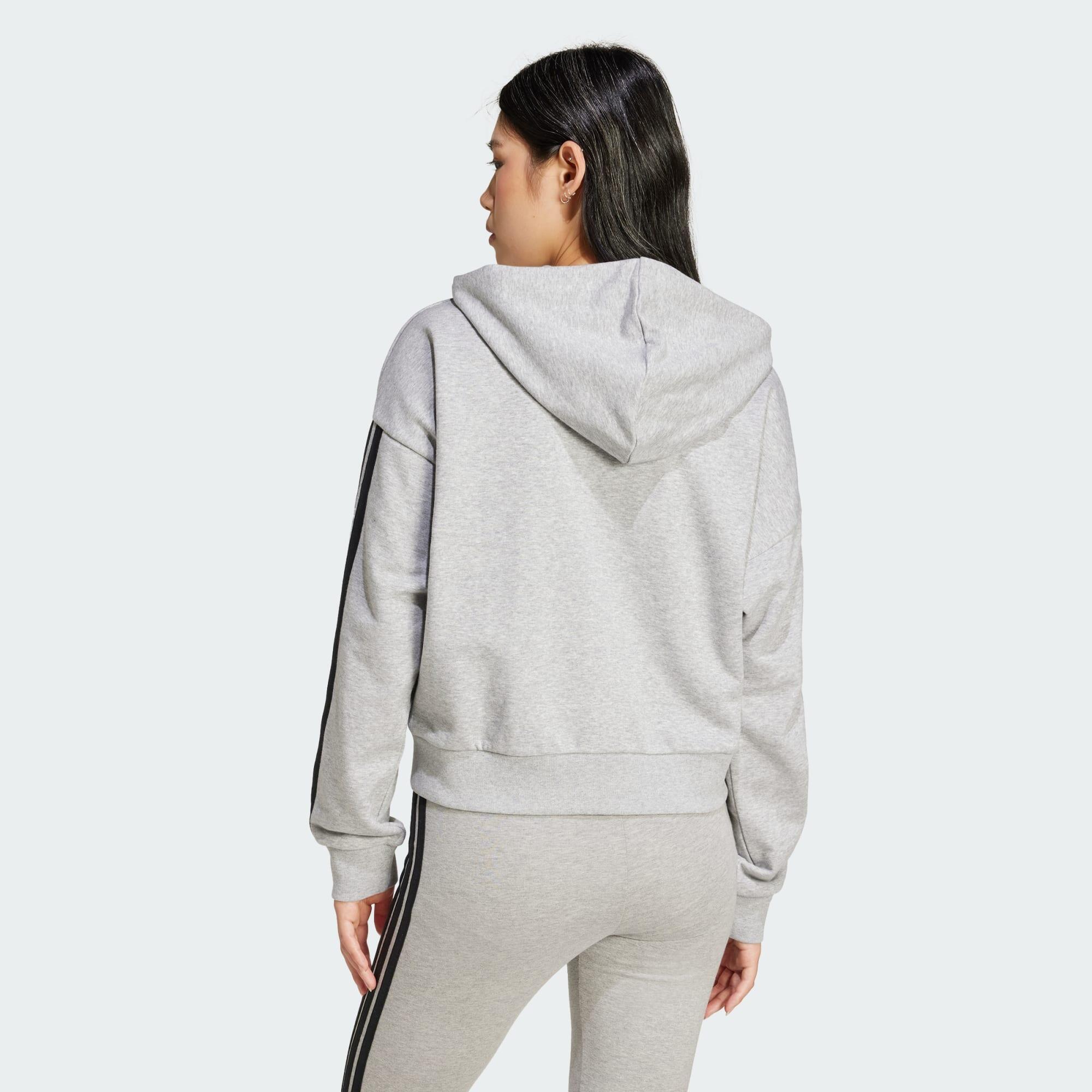 Veste à capuche entièrement zippée French terry 3 bandes Essentials 3/6