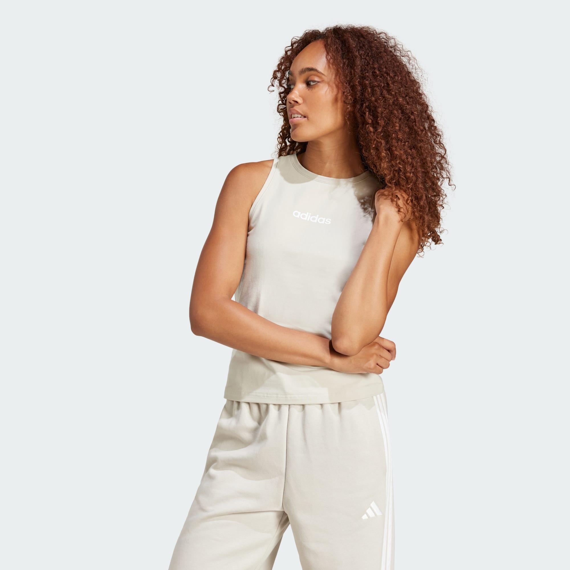 ADIDAS Tílko Essentials Linear Slim Cotton