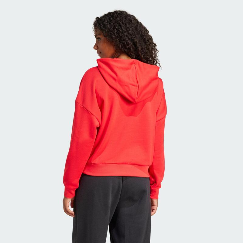 Sweat-shirt à capuche ample French terry gros logo Essentials