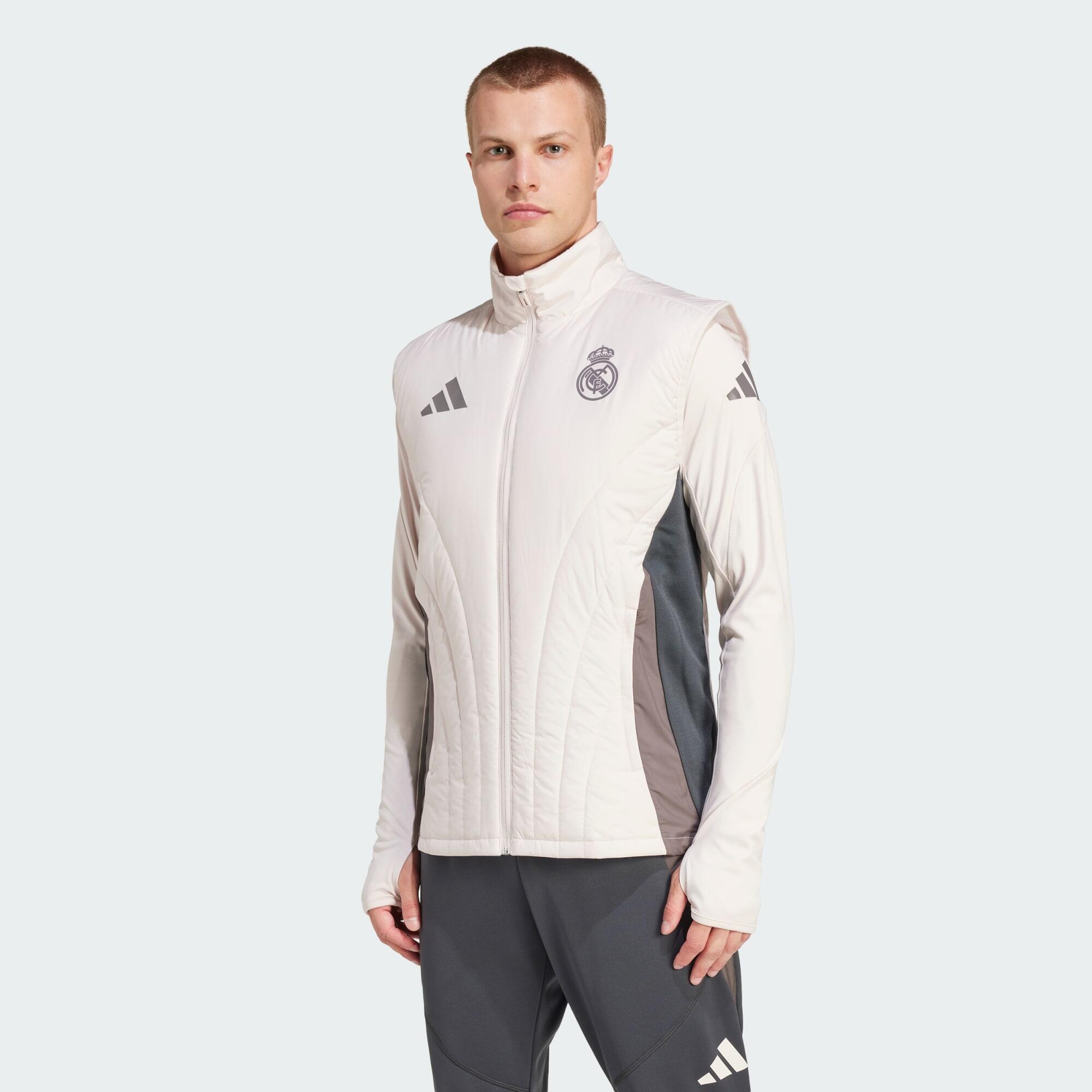 Adidas - Veste Sans Manches Real Madrid Winterized - Tenue De Football - Gris|marron|violet - 42 M/l - Decathlon