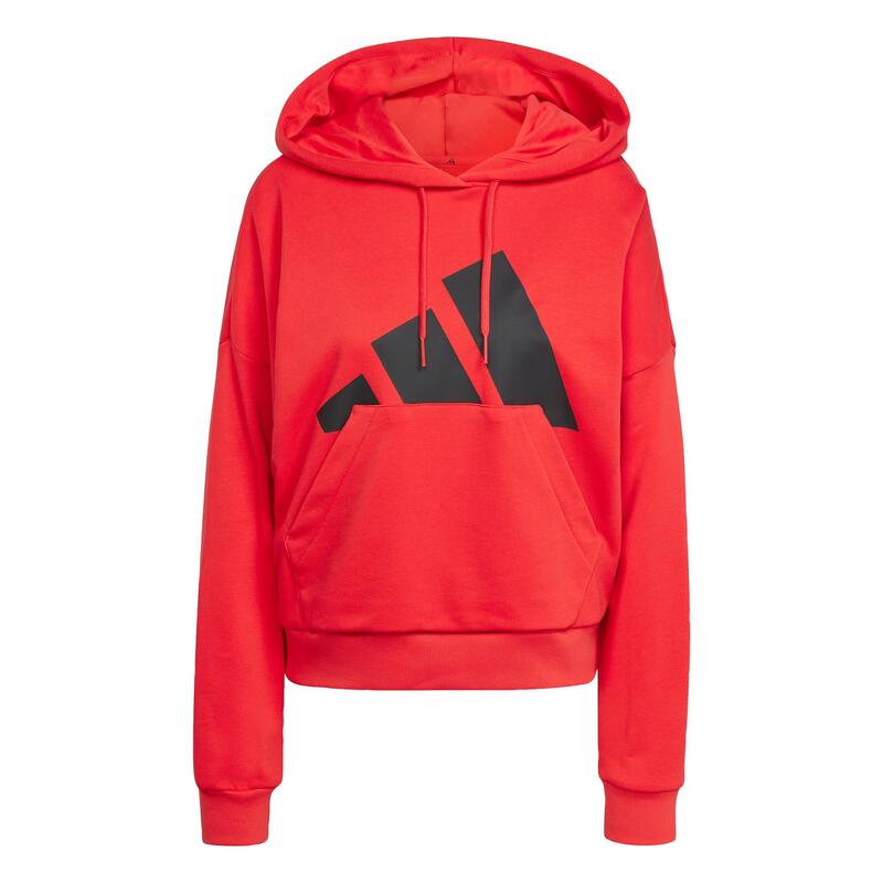 Sweat-shirt à capuche ample French terry gros logo Essentials