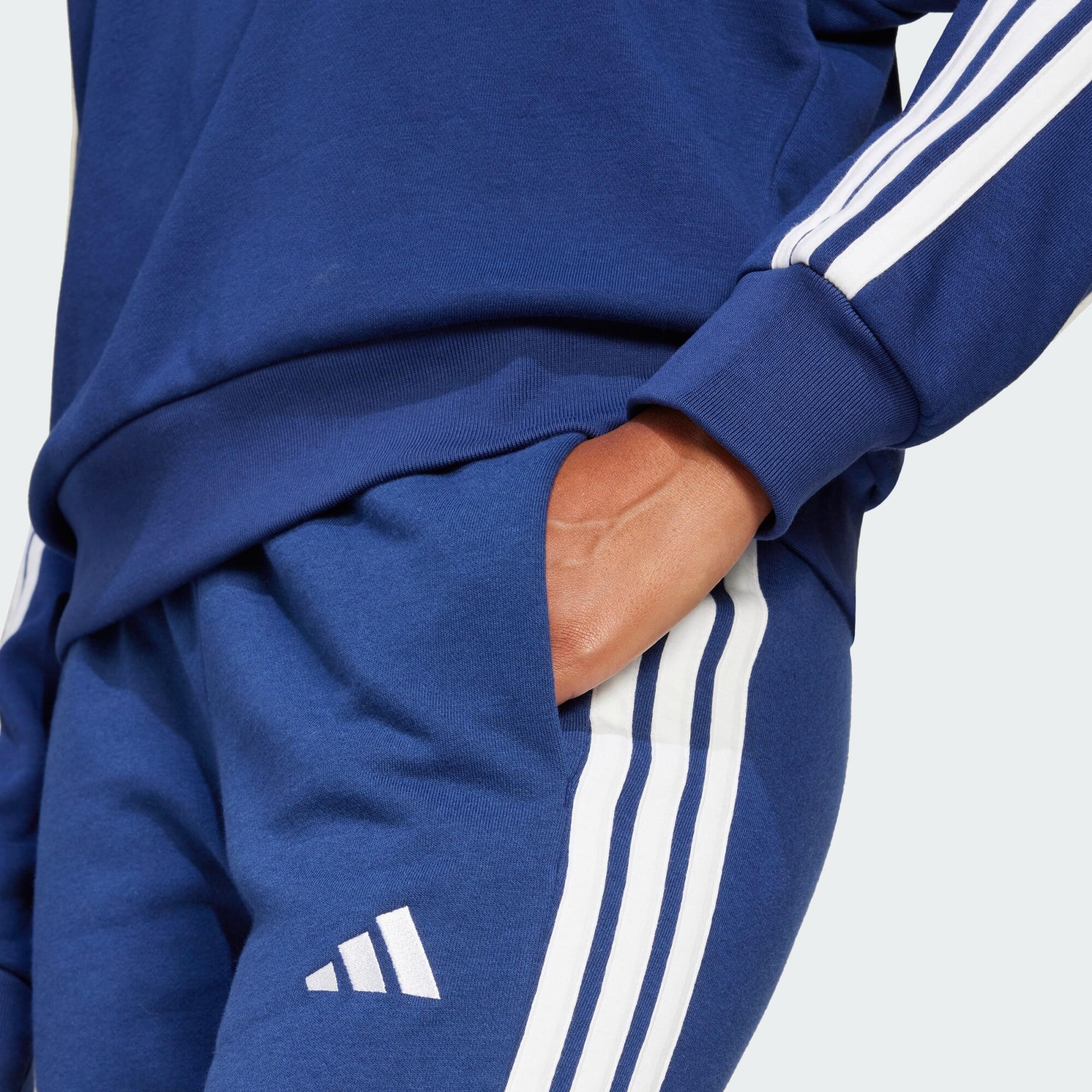 Pantalon à revers French terry 3 bandes Essentials 4/5
