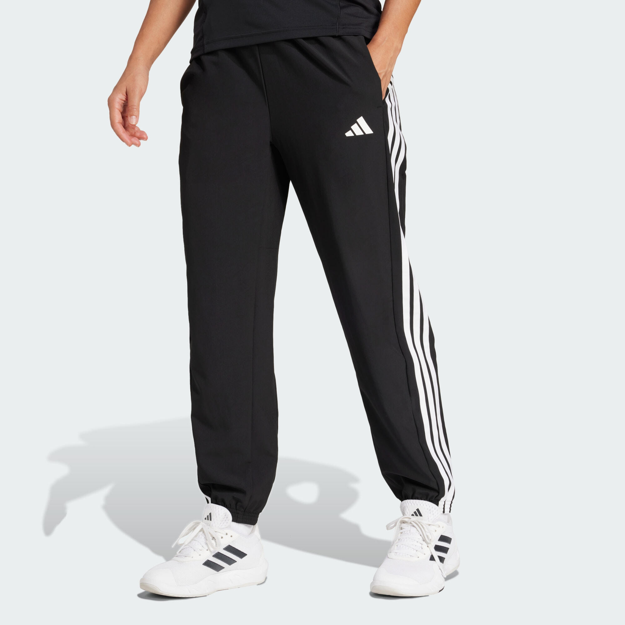 Pantaloni țesuți cu 3 dungi Train Essentials