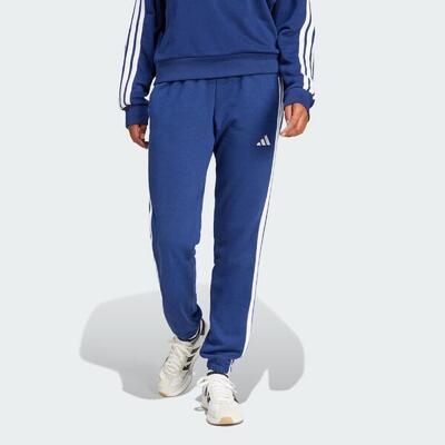 Essentials 3-stripes french terry cuffed broek