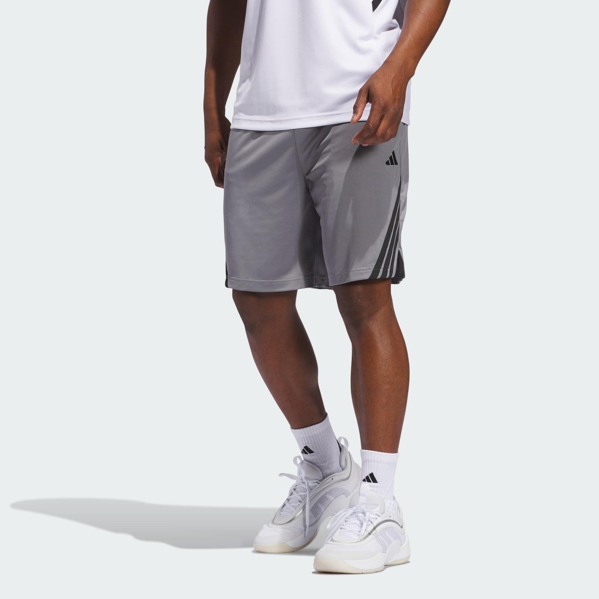 Adidas - Short 3 Bandes Legends Basketball - Short - Gris|noir - Decathlon