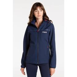Veste softshell femme PRO bleu - rouge