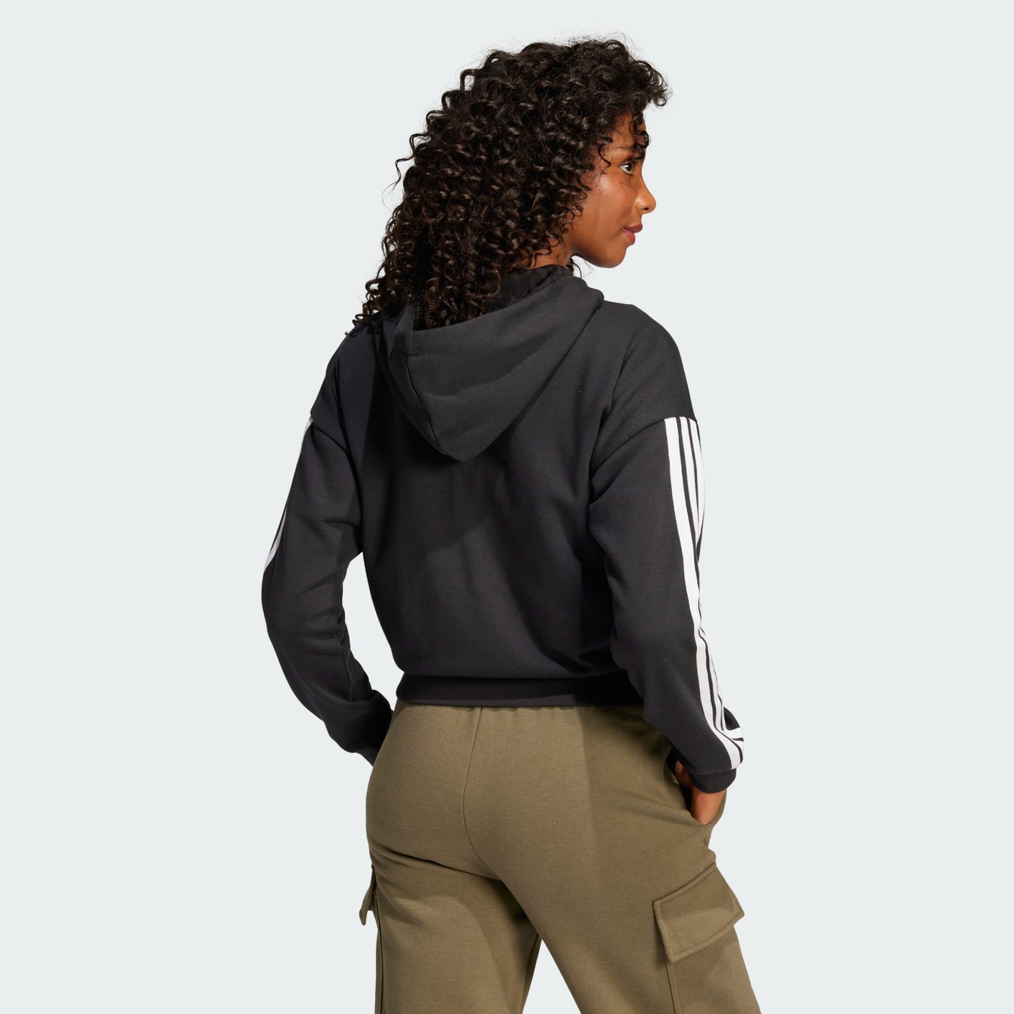 Veste à capuche entièrement zippée French terry 3 bandes Essentials 3/6