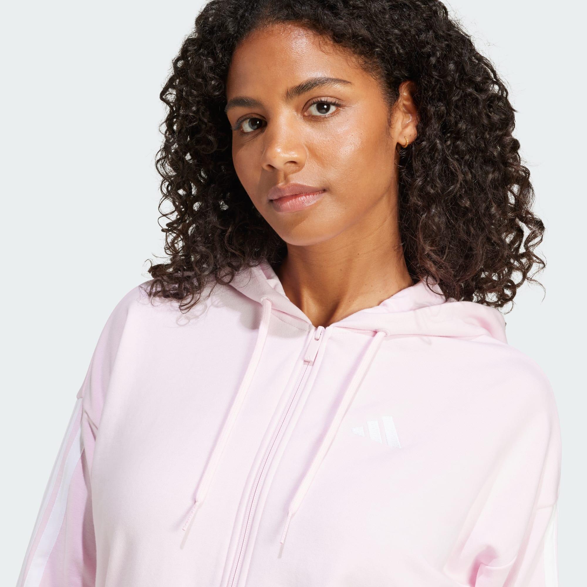 Veste à capuche entièrement zippée French terry 3 bandes Essentials 4/5