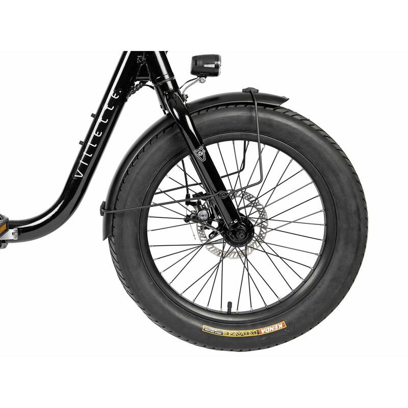 Villette Partout vouw-fatbike 10.4Ah 7sp 20 inch Glossy Black