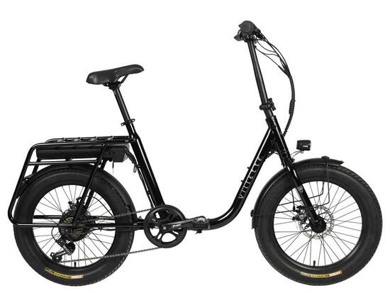 Villette Partout vouw-fatbike 10.4Ah 7sp 20 inch Glossy Black