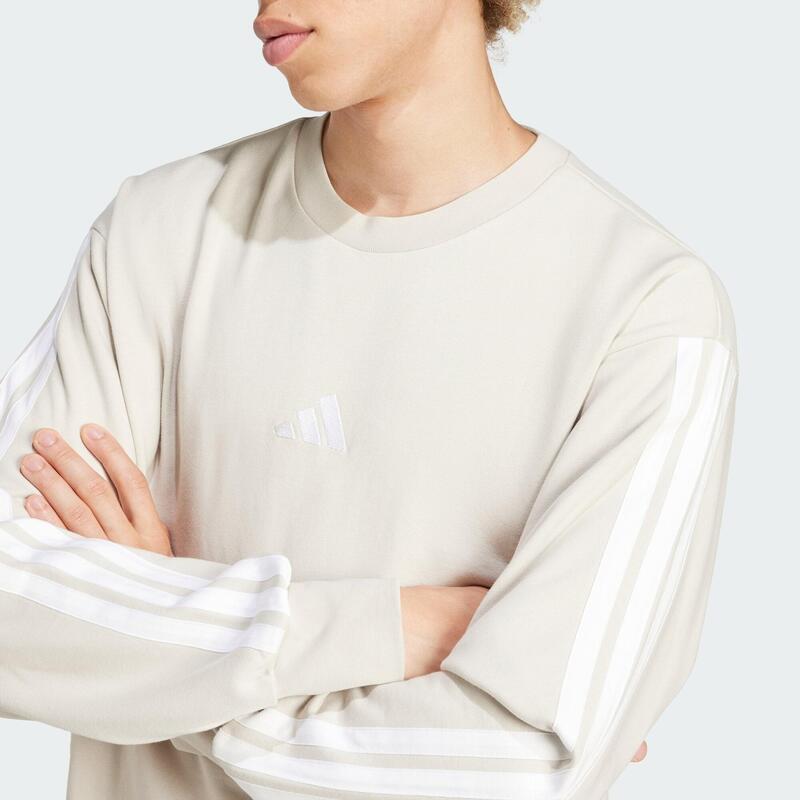 Sweat-shirt French terry 3 bandes Essentials